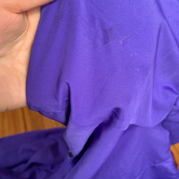 Adidas Womens Purple/Black Stripe Zip-Up Windbreaker Track Jacket Size S - Picture 11 of 14